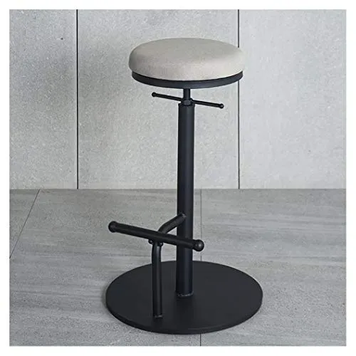 Pub Altezza Bar Stools con Schiena,Tavolo da Bar Ferro Battuto E Sedia Retro Industria Armless Modern Kitchen High Dining...
