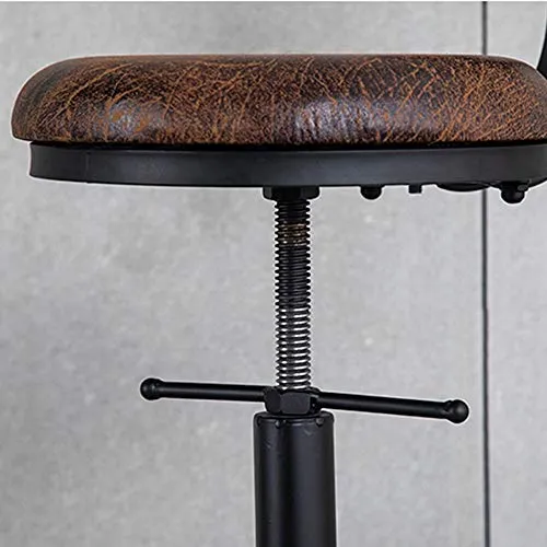 Sgabello Contatore Metallico - Sedie Sgabello Girevole con Schiena,Pub Cucina Contatore Altezza,Telaio Metallico Footrest...