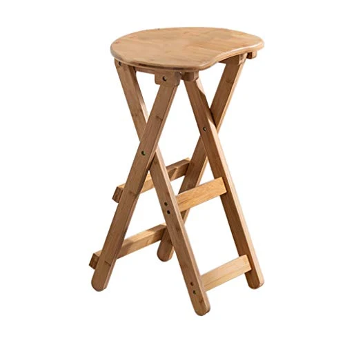 Sedia da Bar Moderna e Semplice bambù Schienale Pieghevole Design Ergonomico Design Doppia Traversa, Forte capacità di Car...
