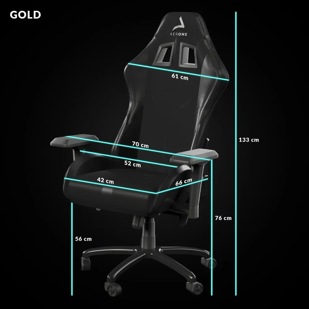 Siege Gamer Gold Series Void Nero