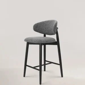 Silvia Wooden Bar sedia nera
