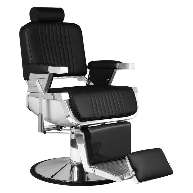 Sistema capelli royal x sedia da barbiere nera
