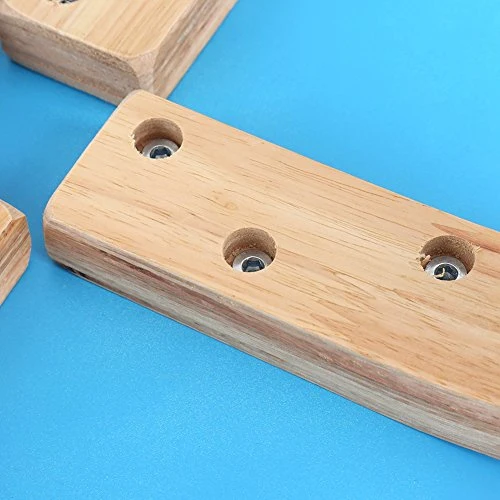 SKIESOAR - Sgabello rotondo, legno curvato, antiscivolo, impilabile, con 4 gambe, 45,5 x 30 cm Blu