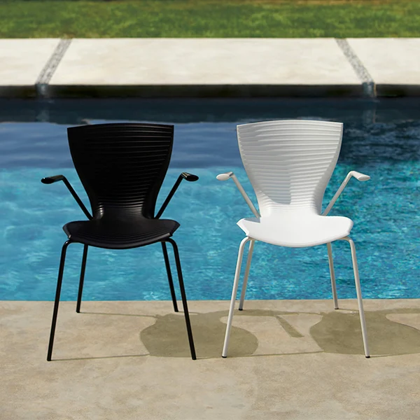 Gloria Meeting Chair Black Slide