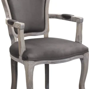 SLON - sedia vintage velluto Taupe Milani Home