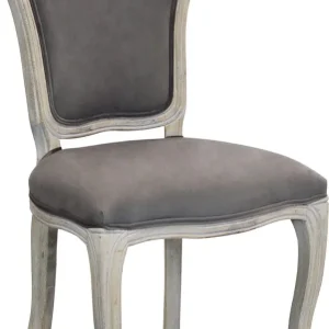 SLON - sedia vintage velluto Taupe Milani Home