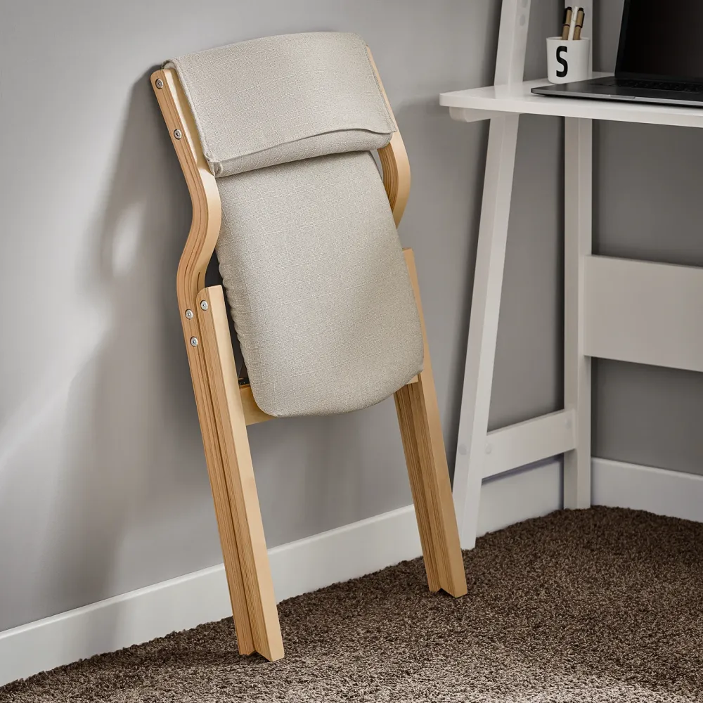 SoBuy FST40-HGx2, Lotto da 2 Sedie Pieghevoli da Pranzo con Seduta e Schienale Imbottiti, Design Elegante e Salvaspazio Se...