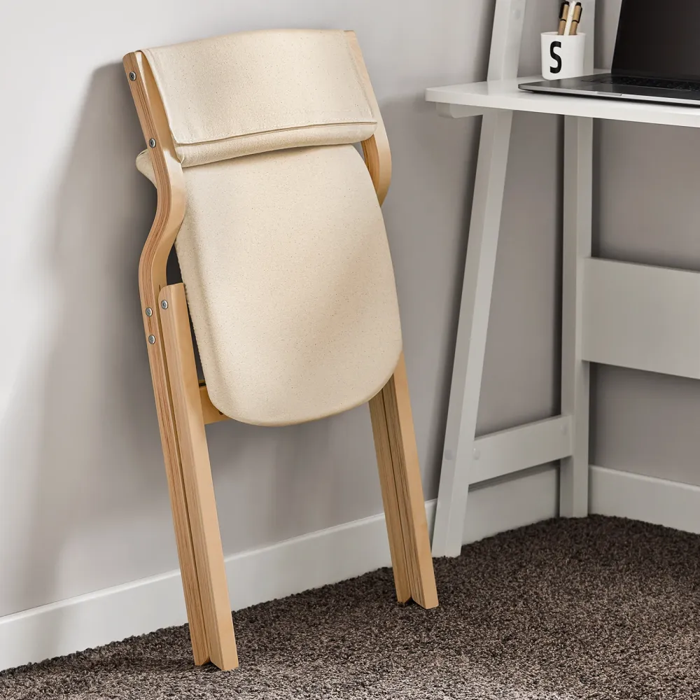 SoBuy FST40-Wx2, Lotto da 2 Sedie Pieghevoli da Pranzo con Seduta e Schienale Imbottiti, Design Elegante e Salvaspazio Sed...