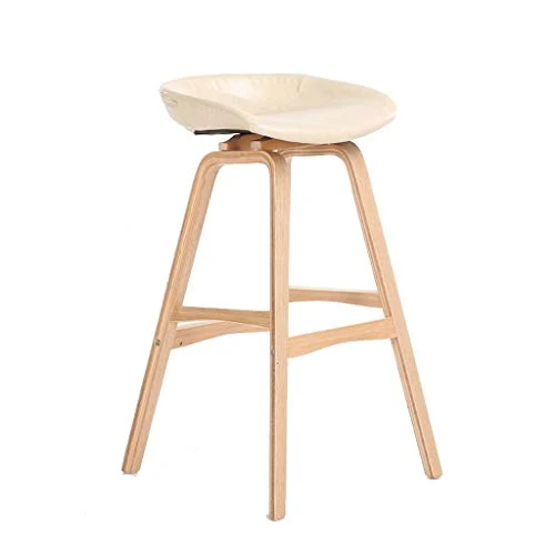 Sgabelli da Bar Sedia da Pranzo Sedia bar legno, sedia da pranzo stile nordico, cuscino pelle PU / lino, sgabello da bar c...