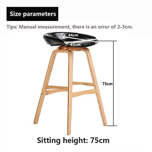 Sgabelli da Bar Sedia da Pranzo Sedia bar legno, sedia da pranzo stile nordico, cuscino pelle PU / lino, sgabello da bar c...