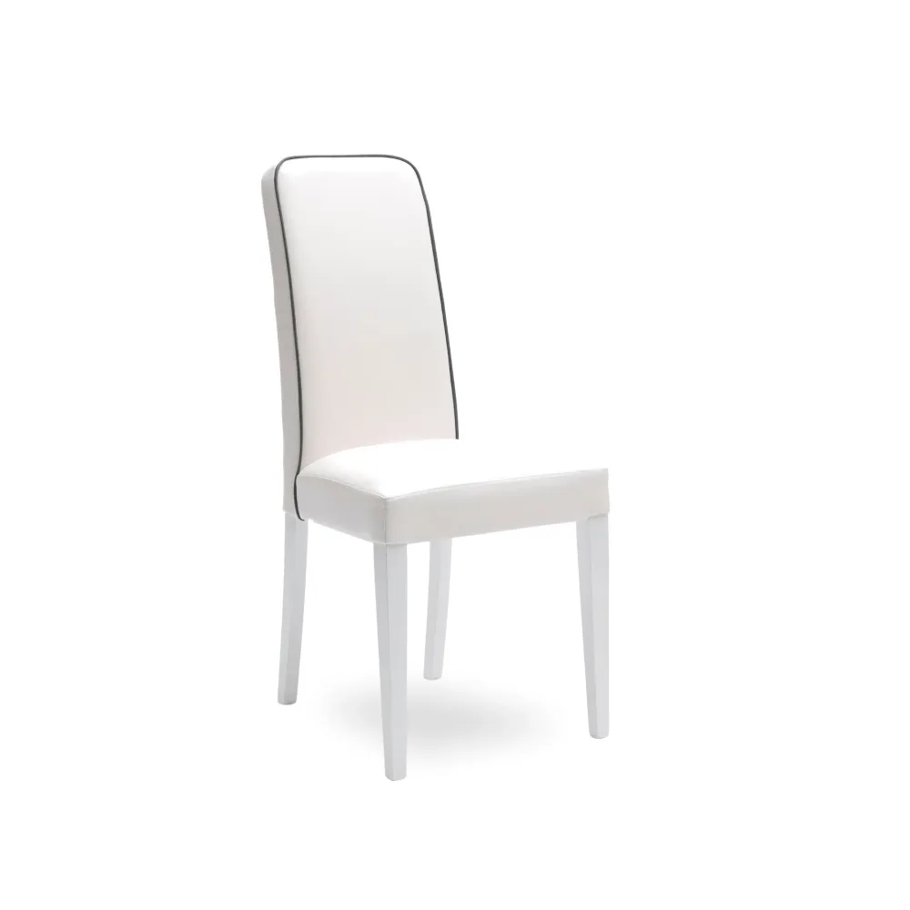 Set di sedie imbottite da soggiorno "Gardenia" moderne similpelle cm 46x59 99h Stones