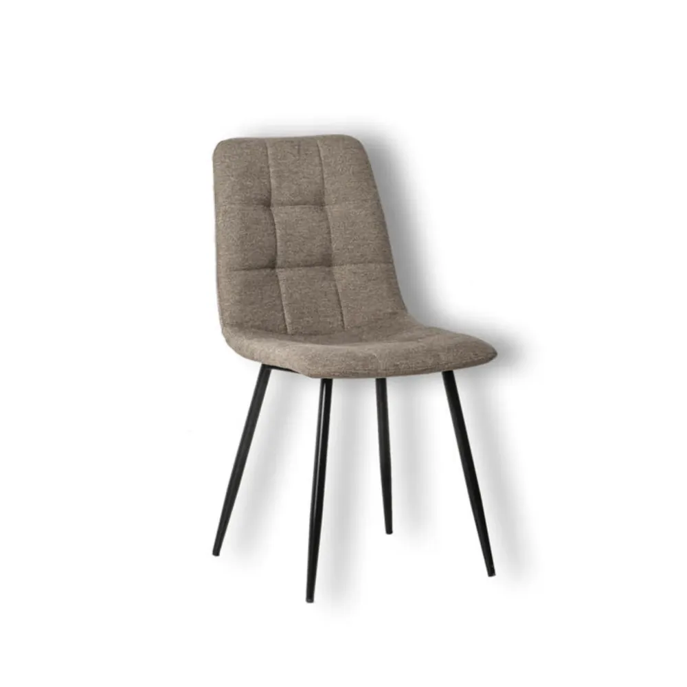 Set di sedie imbottite tessuto "Eclisse" moderne da pranzo cm 44x55 81h Stones