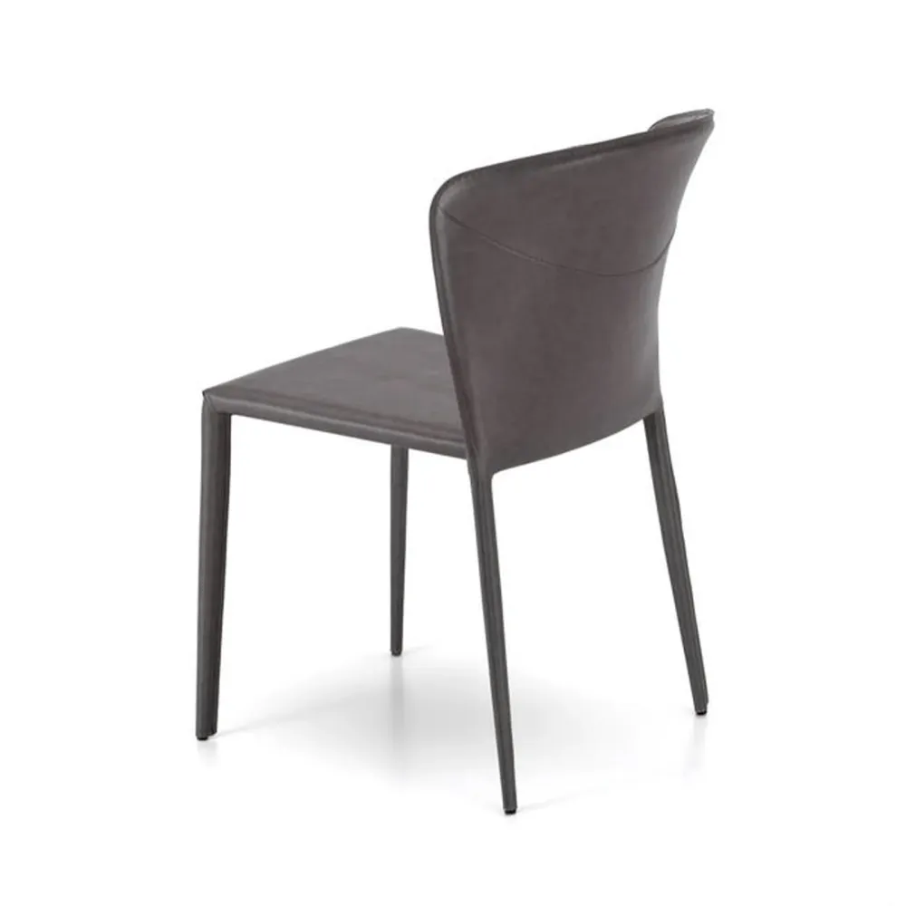 Set di sedie moderne similcuoio "Glicine" da soggiorno eleganti cm 56x49 82h Stones