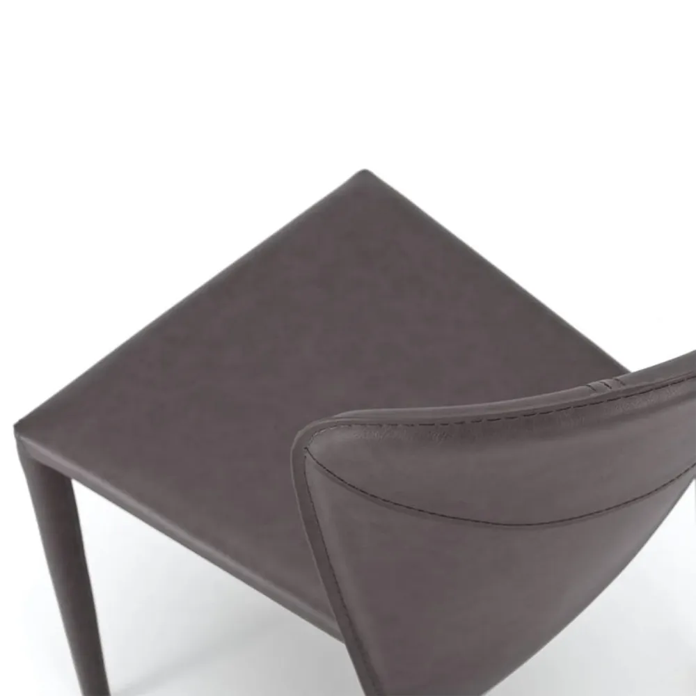 Set di sedie moderne similcuoio "Glicine" da soggiorno eleganti cm 56x49 82h Stones
