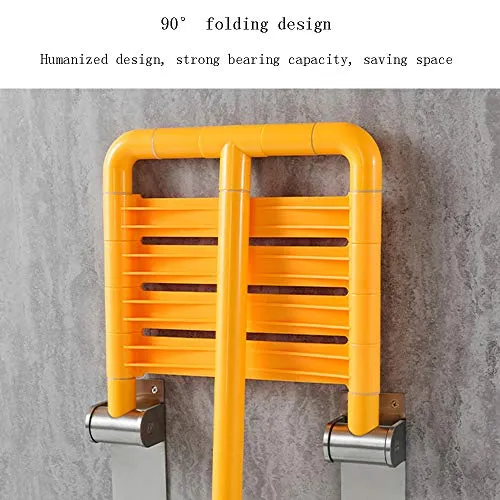 Sgabello Pieghevole per Bagno Sgabello per Doccia Sgabello Antiscivolo Parete Sgabello per Cambio Scarpe Sgabello Pieghevo...