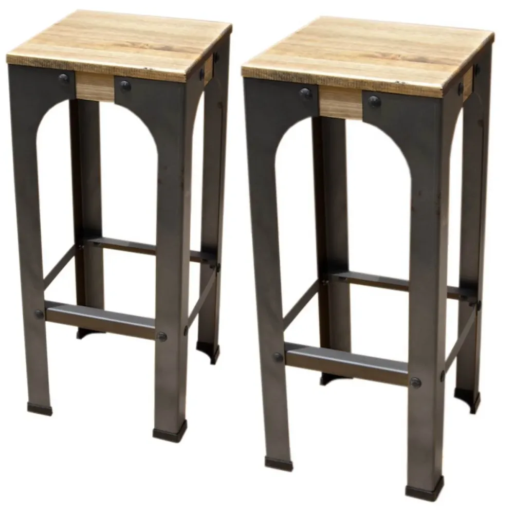 Sgabello industriale vintage alto 75 cm styleindus