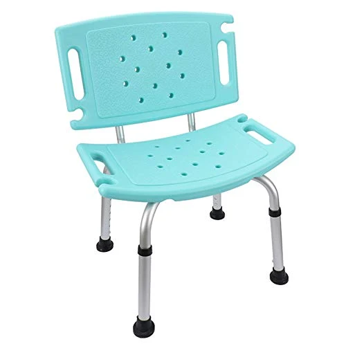 Sgabello da Doccia Pieghevole per Sedia da Bagno Sedile 5 Sgabelli da Doccia Regolabili Altezza per disabili/Elder/Incinta...