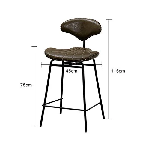 SXRDZ Bar sgabello americano sedia retrò schiena sedia bar nordic bar sgabello sgabello sedia per il tempo libero creativo...