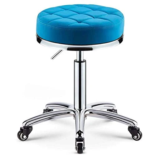 SXRDZ Massaggi Sgabello Sedia su Ruote Bellezza della Cucina del Salone Studio, Regolabile Alto Rolling Sgabello Girevole...