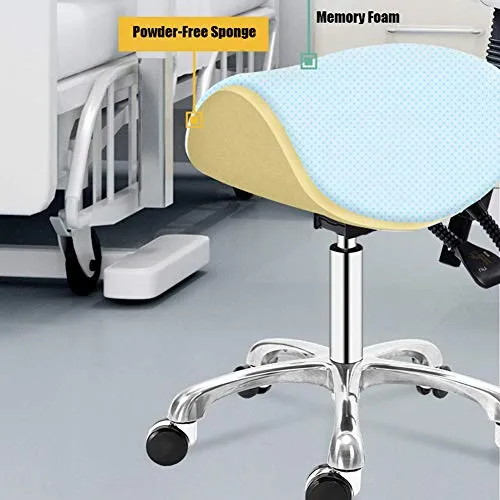 SXRDZ Medical Dental Sgabello rotolamento Girevole Salone di Bellezza Sedia, Sgabello Spa, Tecnico
