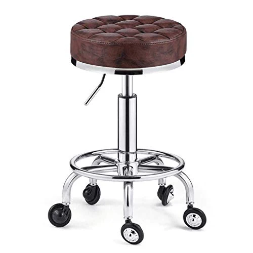 SXRDZ Pelle Regolabile Idraulico rotolamento Girevole Salon Chair Sgabello Tatuaggio Massaggio Viso Spa Sgabello Sedia del...