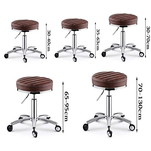 SXRDZ Pelle Regolabile Idraulico rotolamento Girevole Salon Chair Sgabello Tatuaggio Massaggio Viso Spa Sgabello Sedia del...