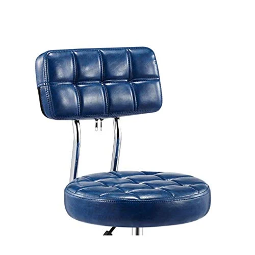 SXRDZ Sgabello con rotelle con Schienale con Girevole Idraulico Gas Sollevare Massage Chair di Bellezza Sgabello su Ruote...