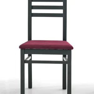 Sylas - Set da 2 Sedia legno di faggio seduta ecopelle cm 44x40x92h - vari colori