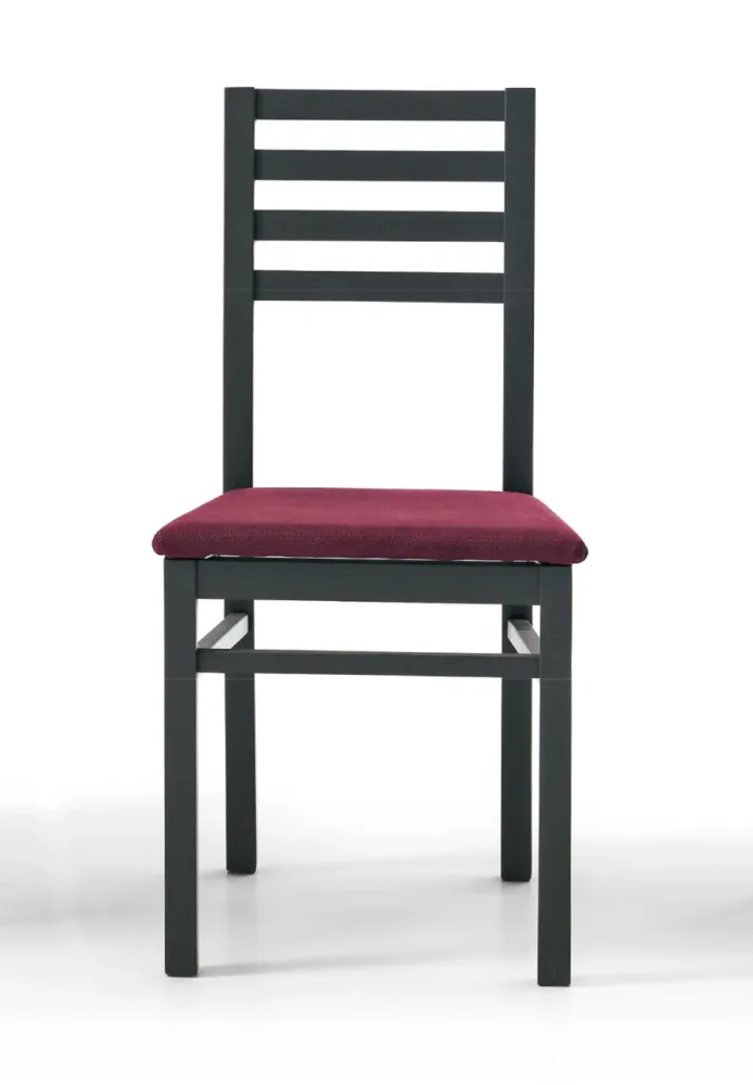 Sylas - Set da 2 Sedia legno di faggio seduta ecopelle cm 44x40x92h - vari colori