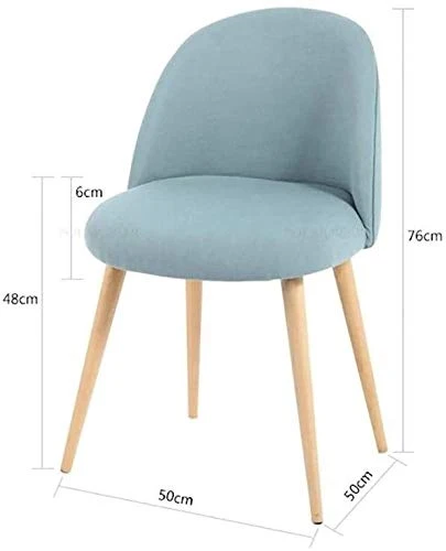Tavolini da caffé LQ Solido Sedia di Legno di Moda Nordic Schienale Dining Chair Casa Sgabello Moderna Minimalista Tessuto...