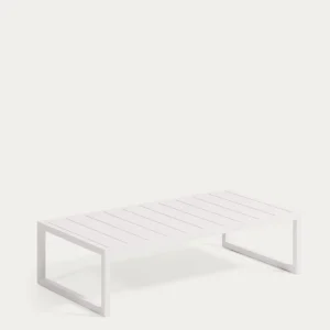 Tavolino Comova 100% outdoor realizzato alluminio bianco 60 x 114 cm