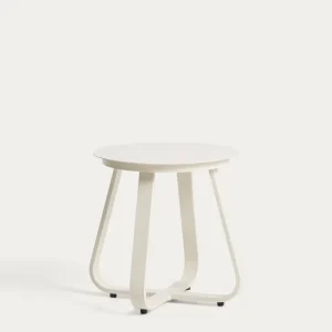 Tavolino da esterno Tamaris alluminio ecrù Ø 48 cm