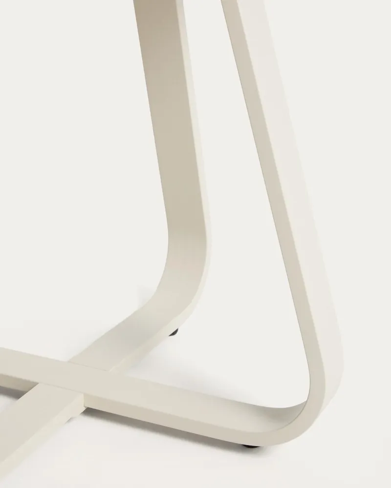 Tavolino da esterno Tamaris alluminio ecrù Ø 48 cm
