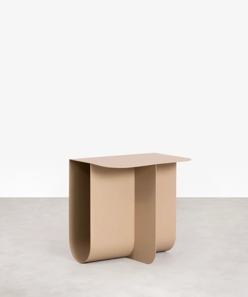 Tavolino laterale metallo Dama (40x30x40 cm)