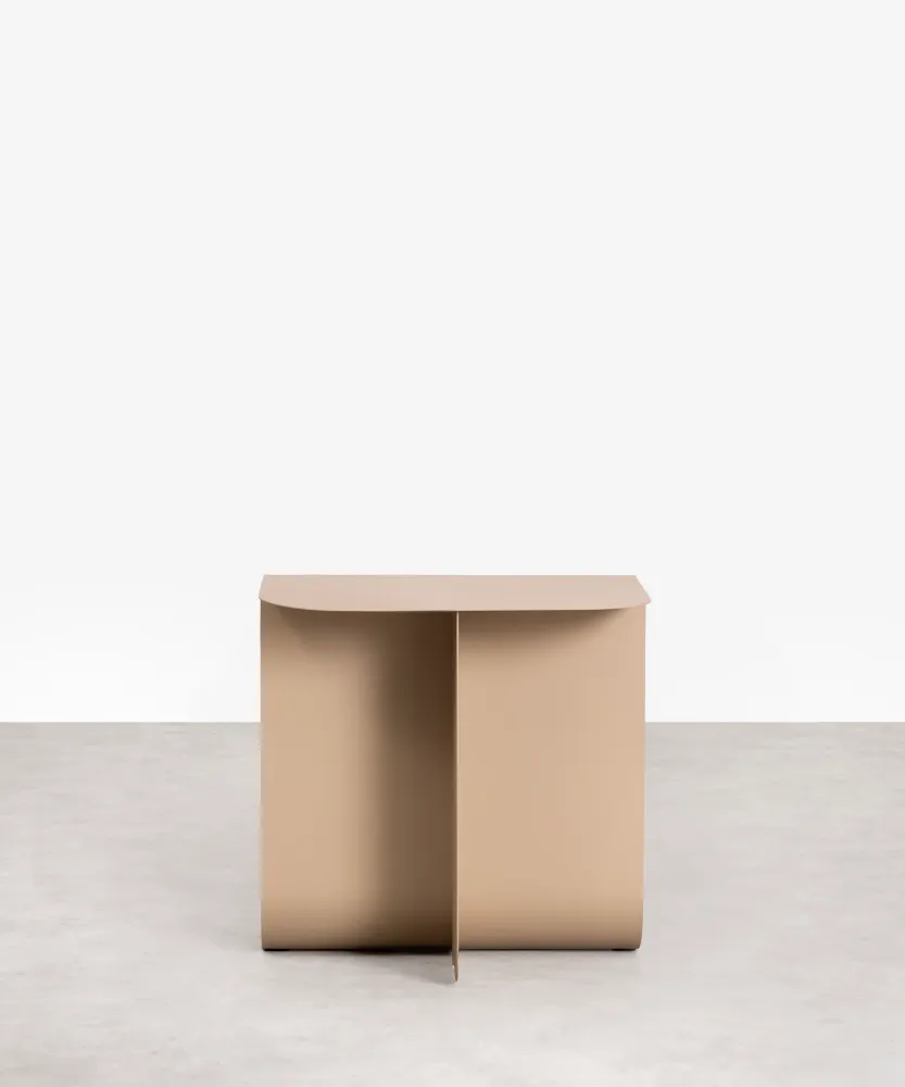 Tavolino laterale metallo Dama (40x30x40 cm)