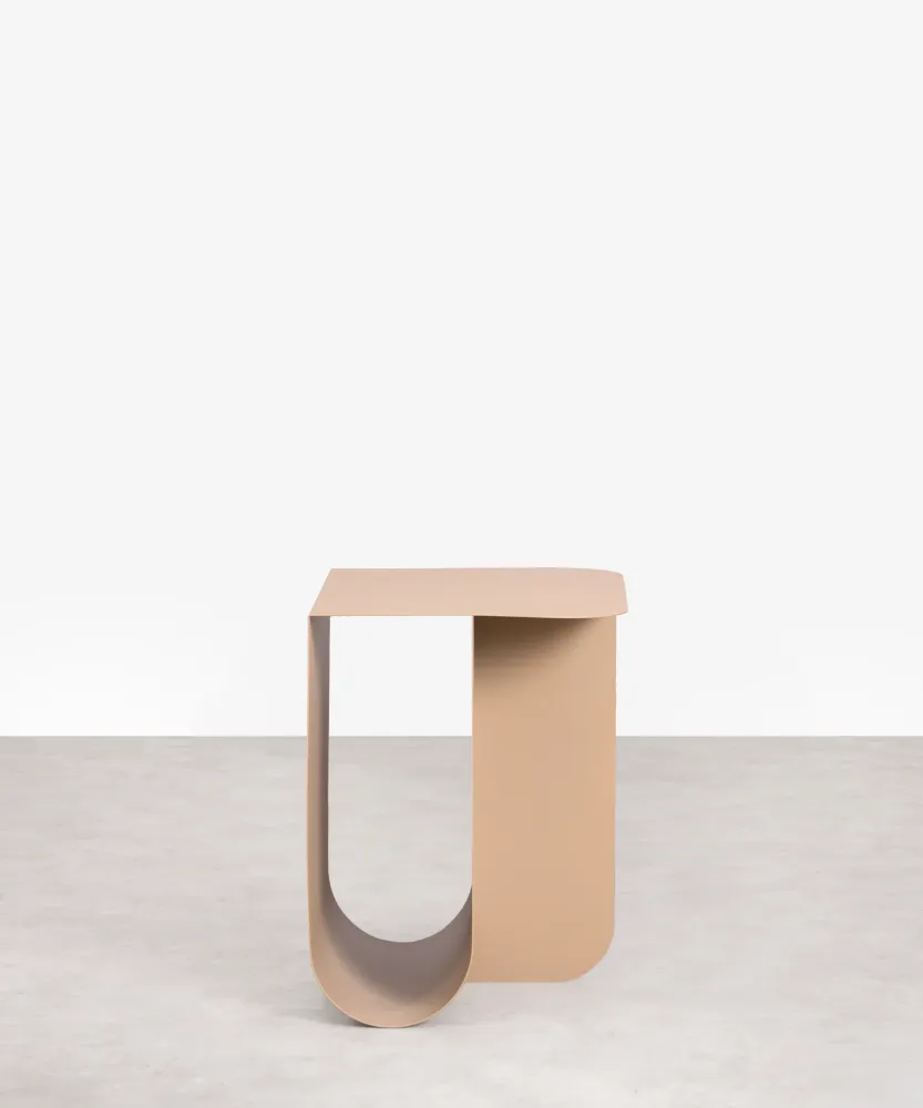 Tavolino laterale metallo Dama (40x30x40 cm)