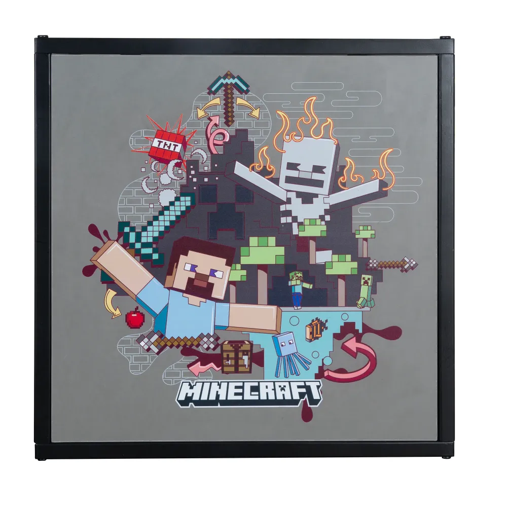 Tavolino 'Minecraft' - comodino con 1 ripiano - stampa decorativa
