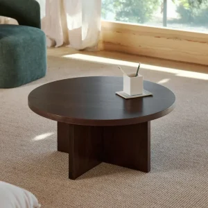 Tavolino rotondo legno Takaya (80 cm)