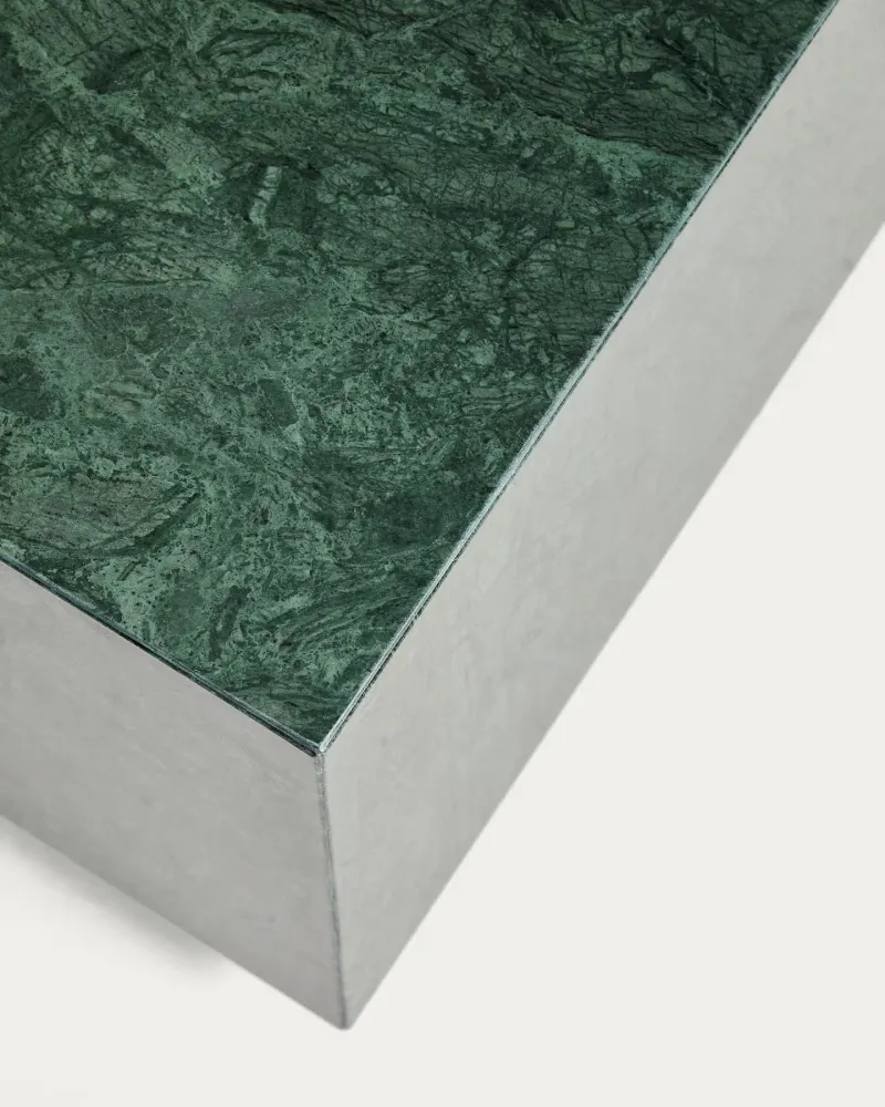 Tavolino Sorein marmo verde, 40 x 40 cm