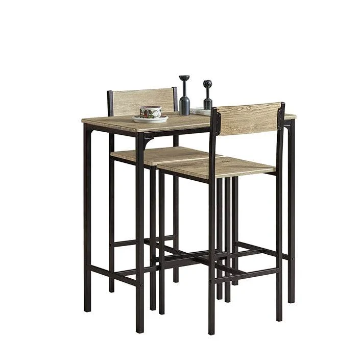 Tavolo da bar con 2 sgabelli | set tavolo da bar | 3 parti