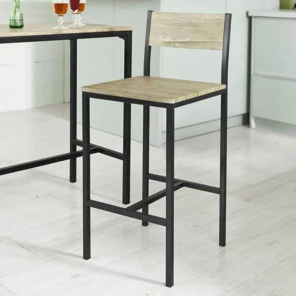 Tavolo da bar con 2 sgabelli | set tavolo da bar | 3 parti
