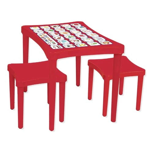 Tavolo bimbo Biemme Bcs 2097 R Regolabile con 2 sgabelli Rosso