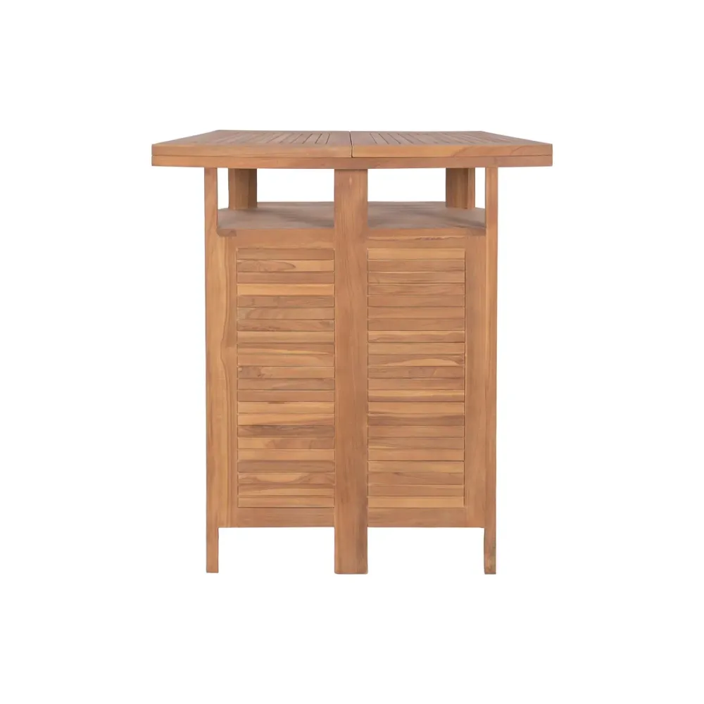 Tavolo con 2 sedie Home ESPRIT Teca 95 X 70 X 108 CM