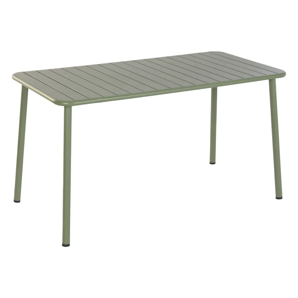 Tavolo con 4 sedie Home ESPRIT Verde polipropilene Ferro 140 x 70 x 75 cm