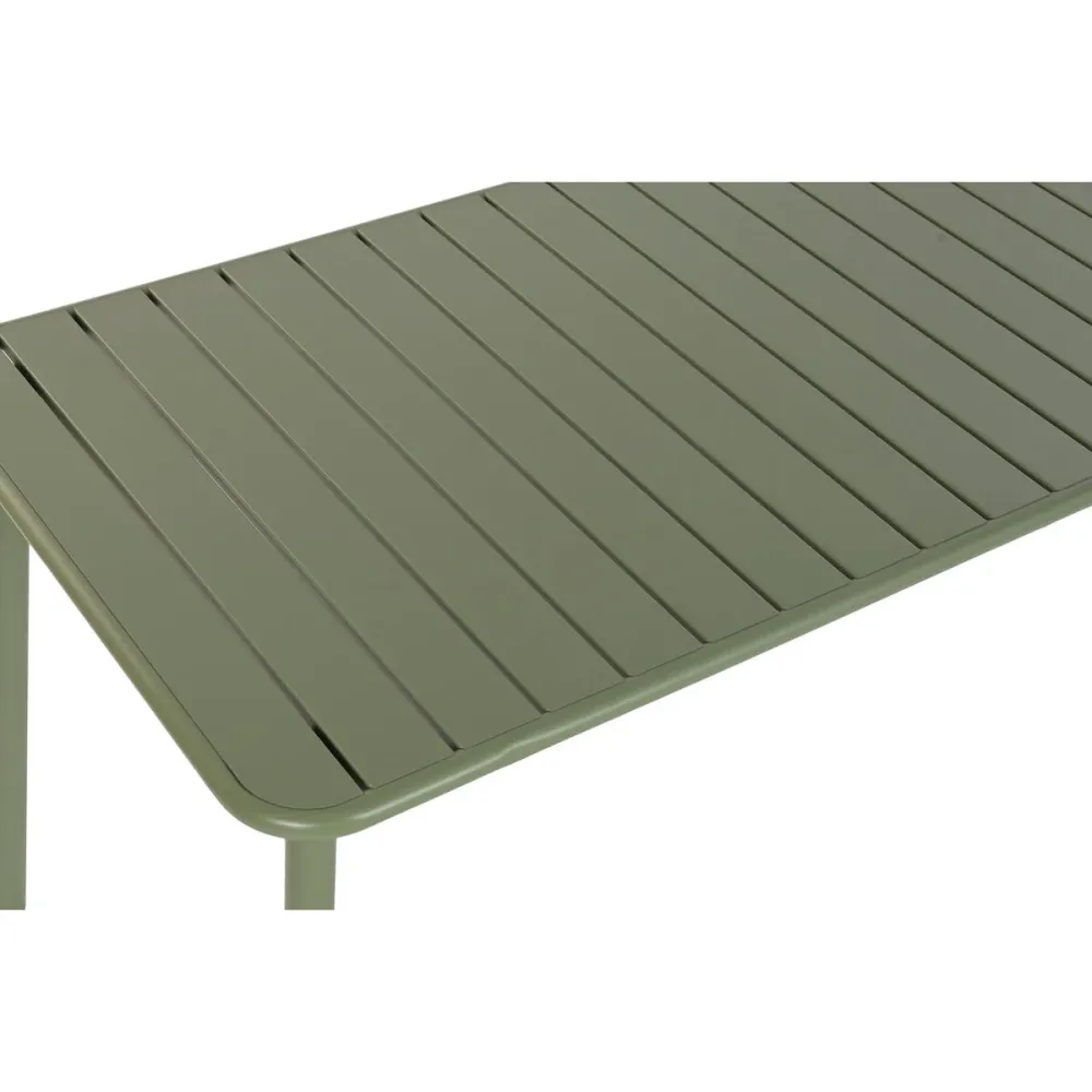 Tavolo con 4 sedie Home ESPRIT Verde polipropilene Ferro 140 x 70 x 75 cm