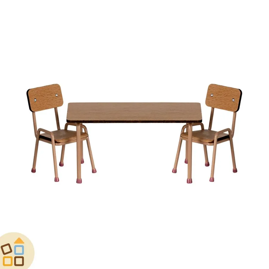 Tavolo con Sedie Legno, Topini