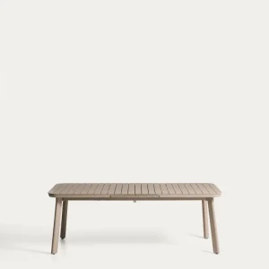 Tavolo da esterno allungabile Izola alluminio con finitura beige 220 (280) x 100 cm