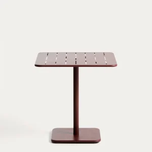 Tavolo da esterno Brai acciaio zincato rosso granata, 70 x 70 cm