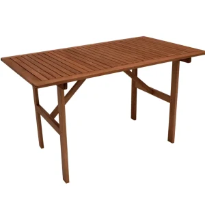 Tavolo da giardino tavolo legno BRASILIA 70x120cm, legno di eucalipto marrone