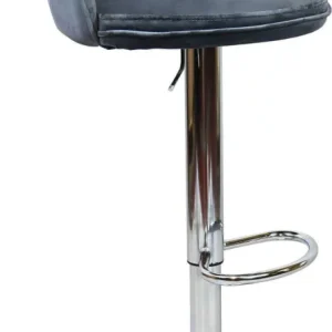 TAZ - sgabello moderno velluto Grigio Milani Home
